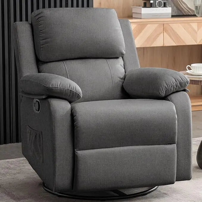 Masterpiece Recliner Chair 360 Swivel Rocker For Small Rooms