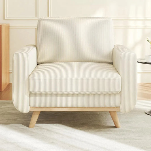 ANGDUO Corduroy Accent Chair Upholstered Armchair Modern