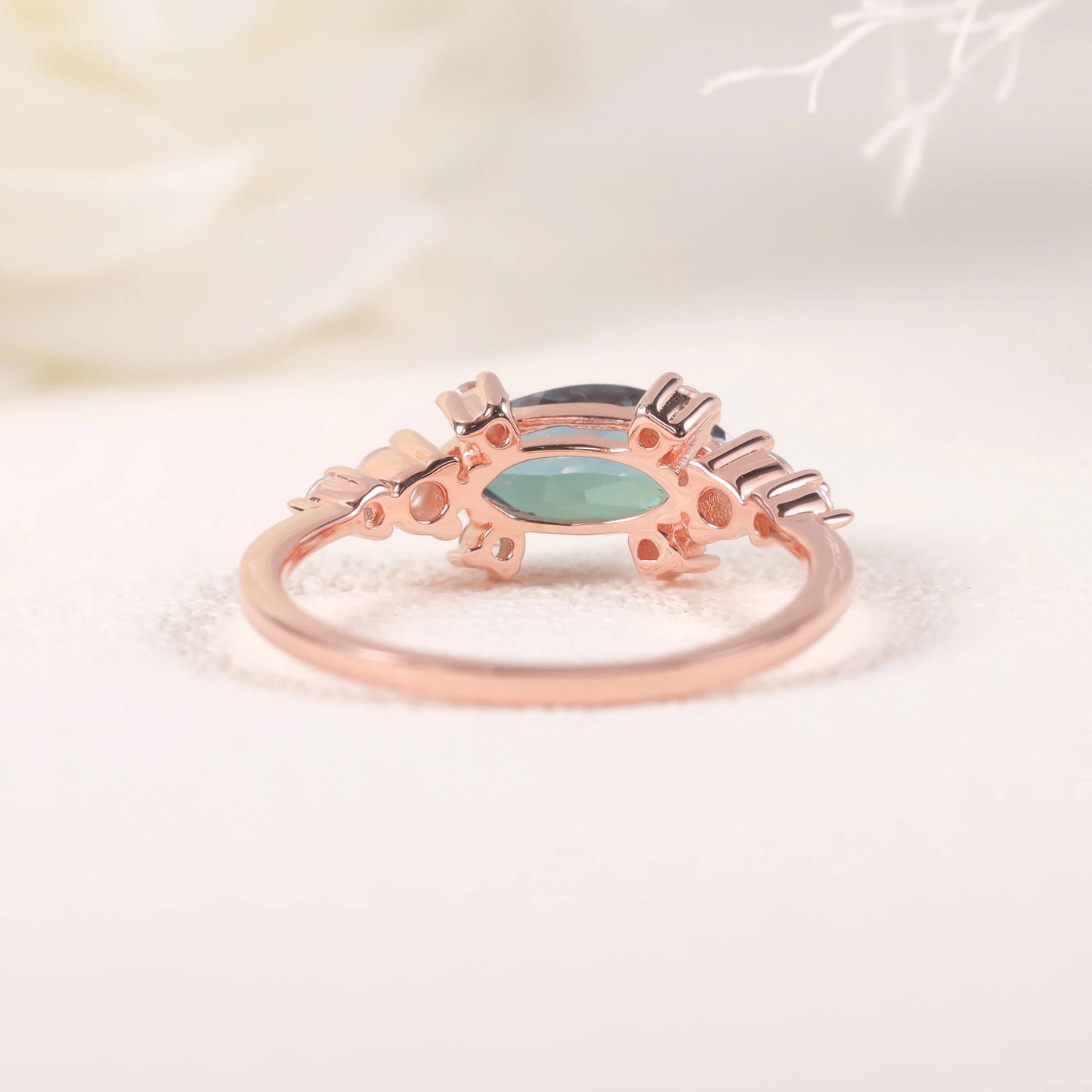Gems Ballet Alexandrite Solitaire Engagement Ring Sterling