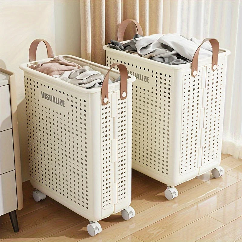 Dirty Clothes Basket Storage Organizer for Home and Laundry