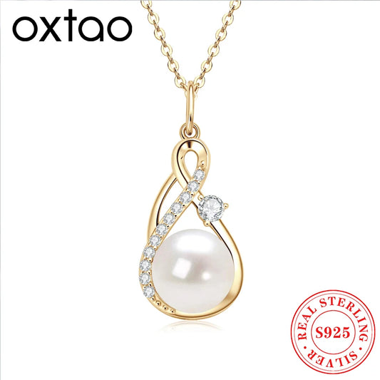 Sweet Blossoms Haven Pearl Infinite Pendant Necklace