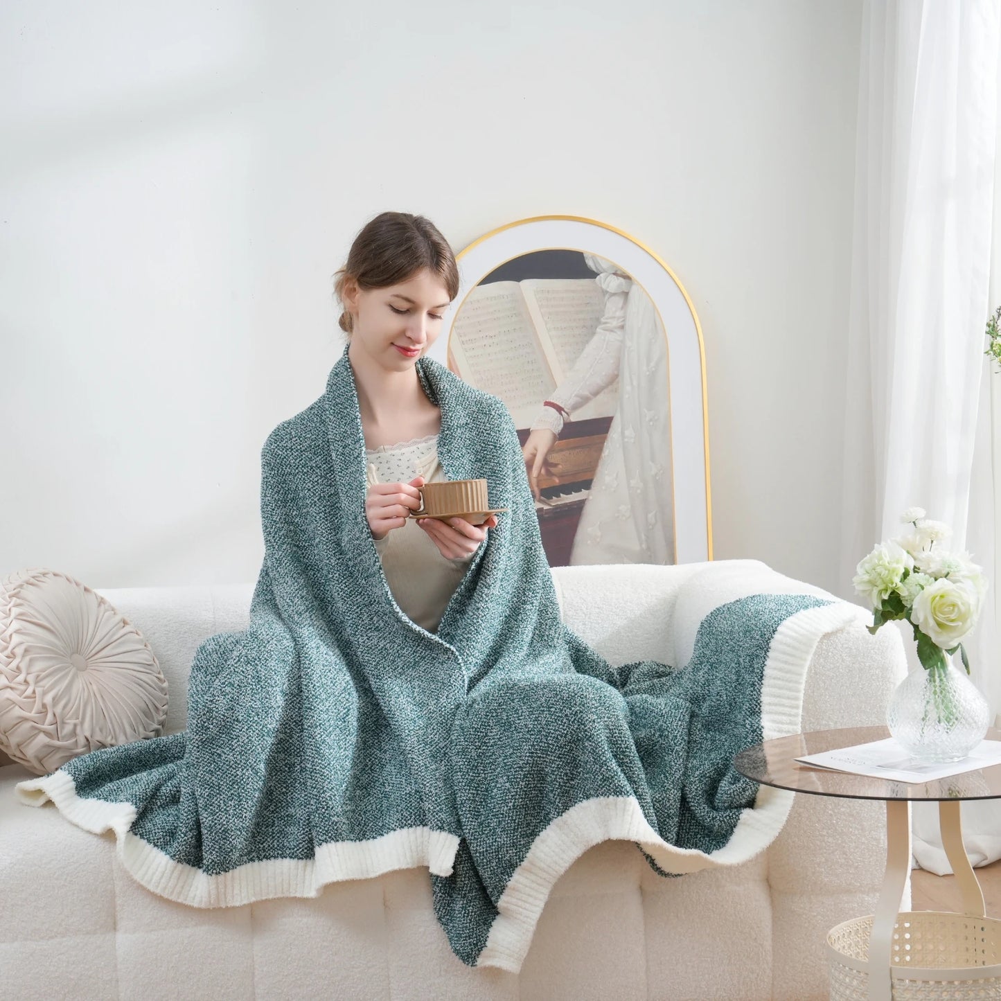 YIRUIO Super Soft Warm Throw Blankets Lightweight Twin Size Comfy Cozy Plush Fuzzy 60x80 For Bed Couch Chair Gift Home Decor
