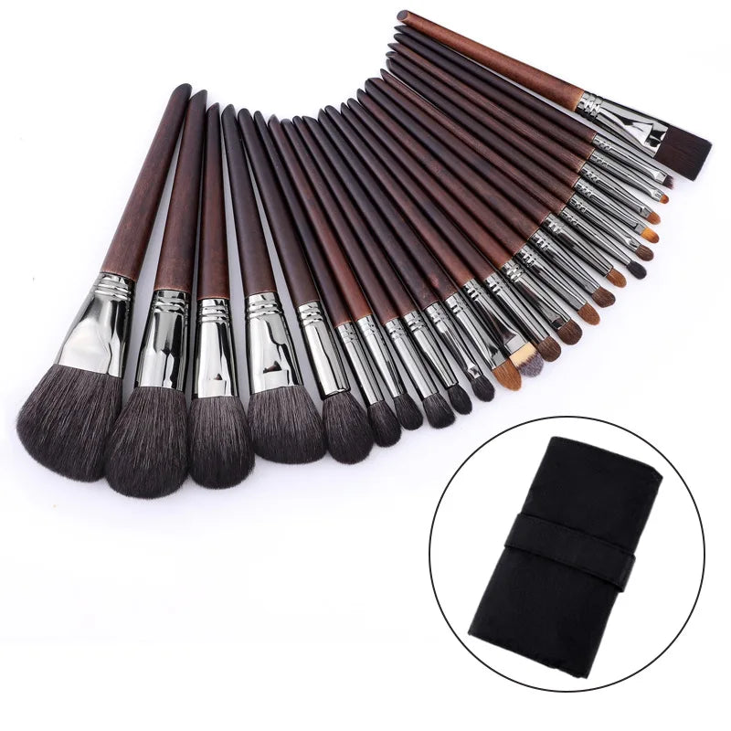 LOYBJ Natural Goat Hair Makeup Brushes Set Powder Foundation Blush Make Up Brush Cosmetic Eyebrow Eyeshdow Blending Maquillage
