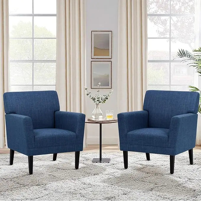 OEING Accent Chair Set of 2 Modern Upholstered Armchairs