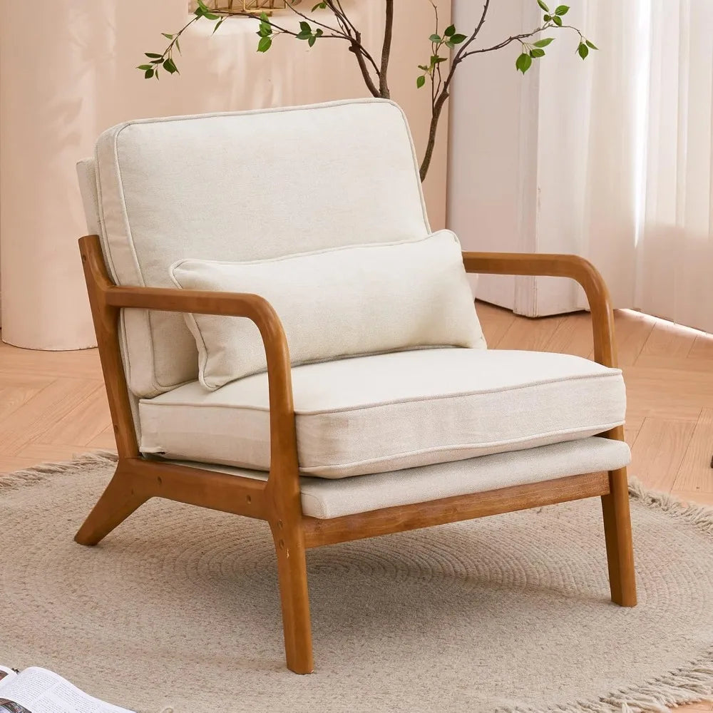 Guangbai Upholstered Mid Century Modern Lounge Chairs Set
