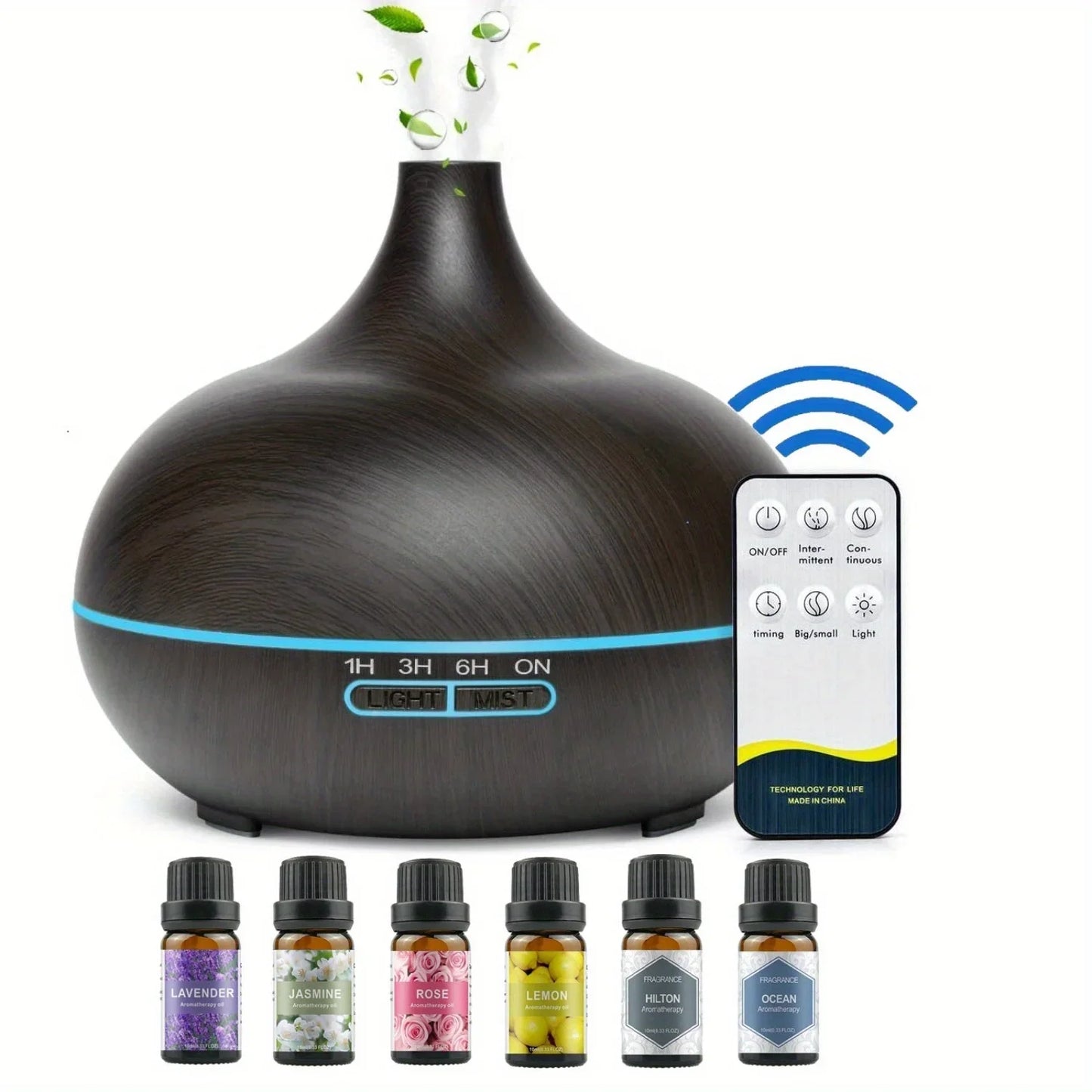 ARPSTAR Essential Oil Diffuser With 6 Bottle Oil Set