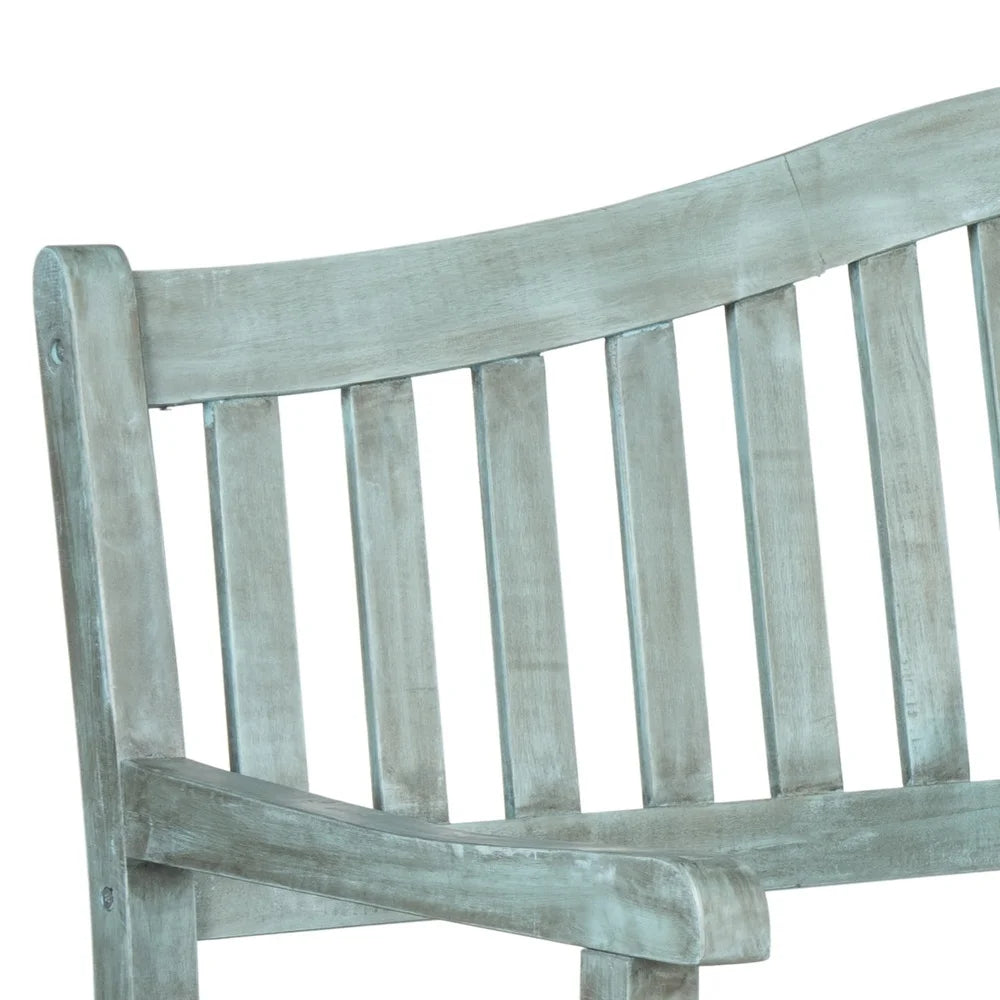 XMSJ Acacia Wood Outdoor Bench With Center Lift Durable Frame