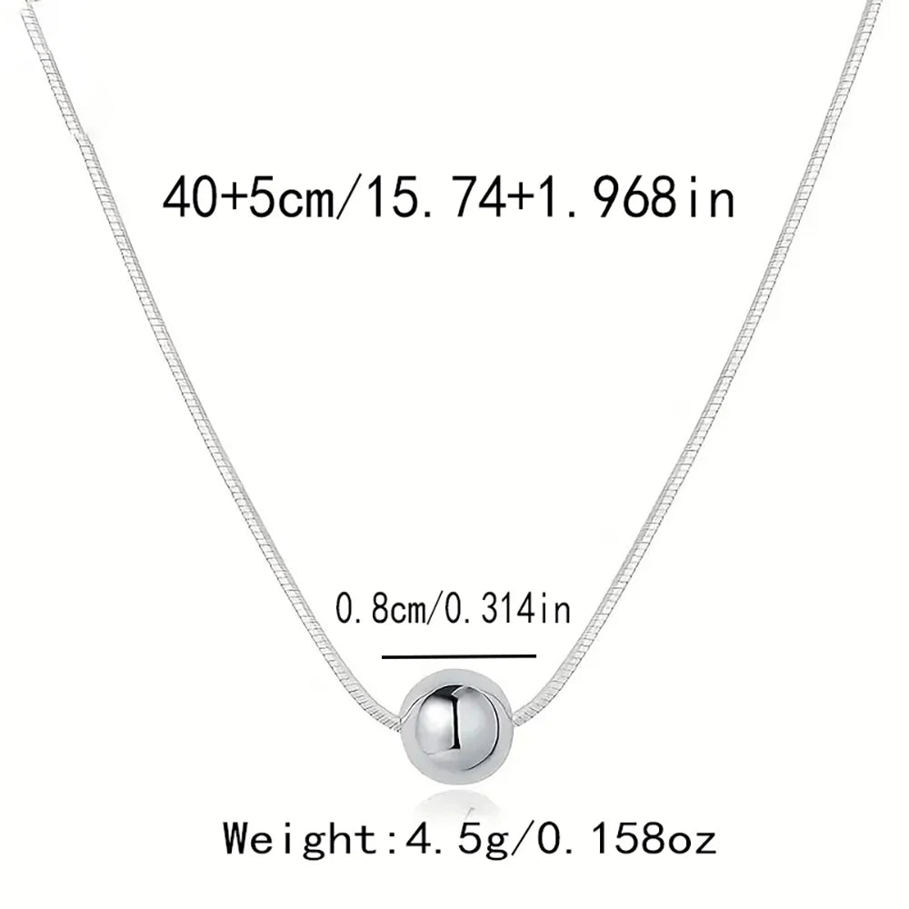 S925 Sterling Silver Necklace Hypoallergenic Women Jewelry