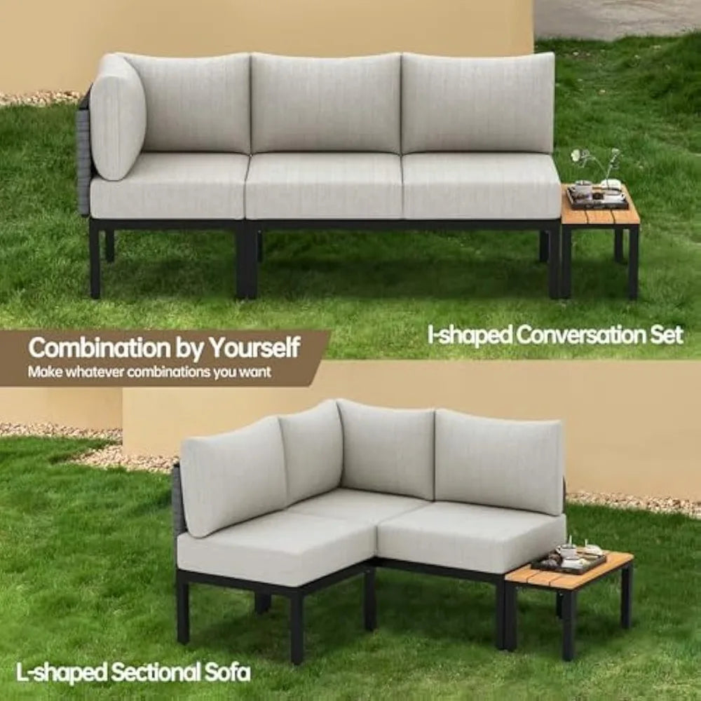 MKDKH Patio Conversation Set Outdoor Sectional Cushions