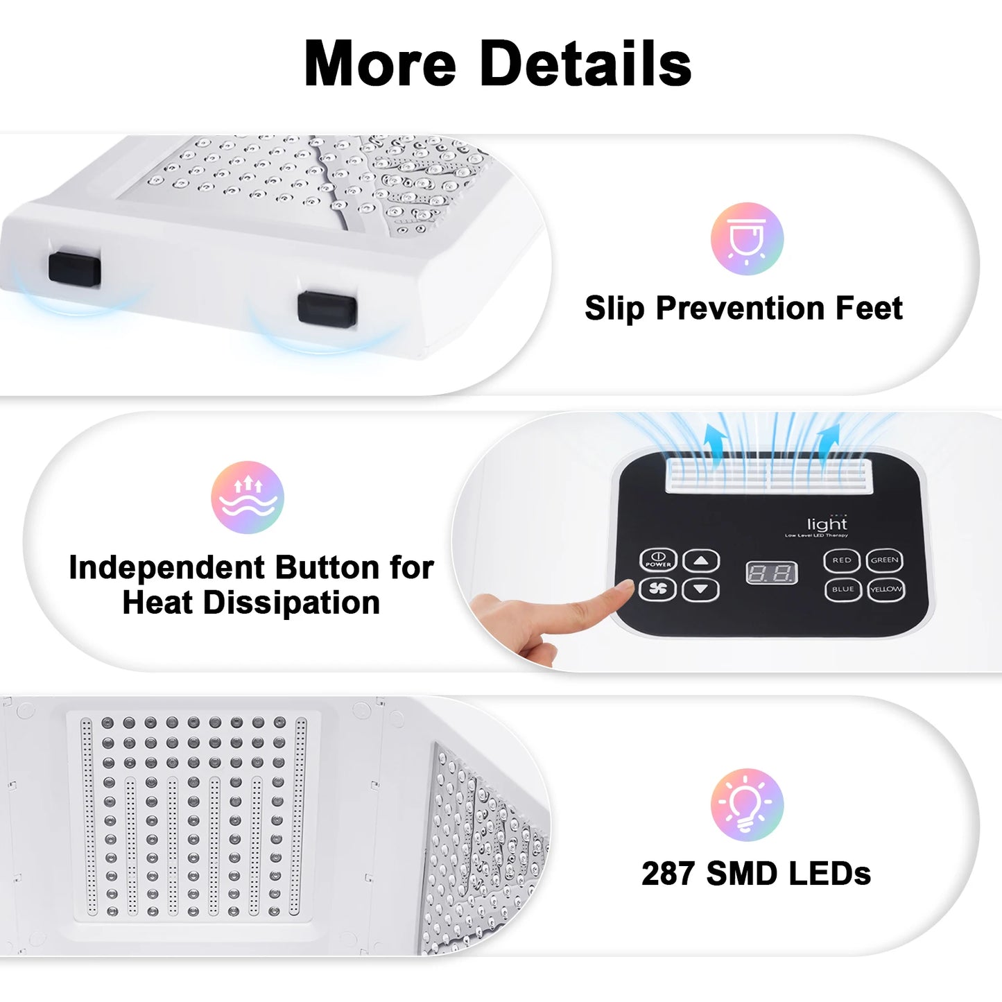 Hign Concerned LED Light Therapy Facial Mask For Skin