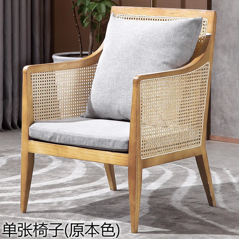 DUTRIEUX Balcony Rattan Lounge Chairs Outdoor Nordic