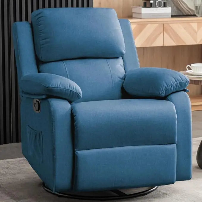 Masterpiece Recliner Chair 360 Swivel Rocker For Small Rooms