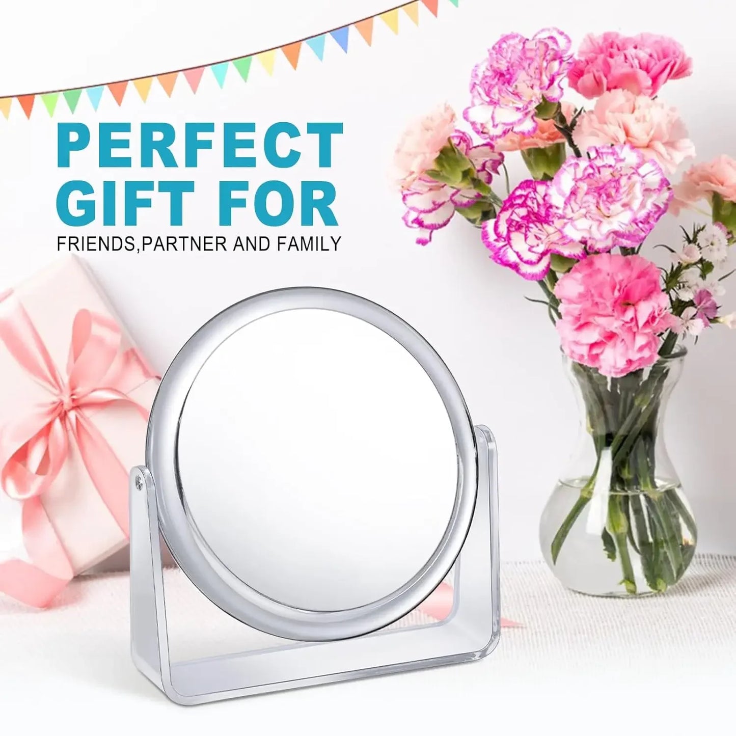 Hign-concerned 15X Vanity Mirror Double Sided Desk Magnifier