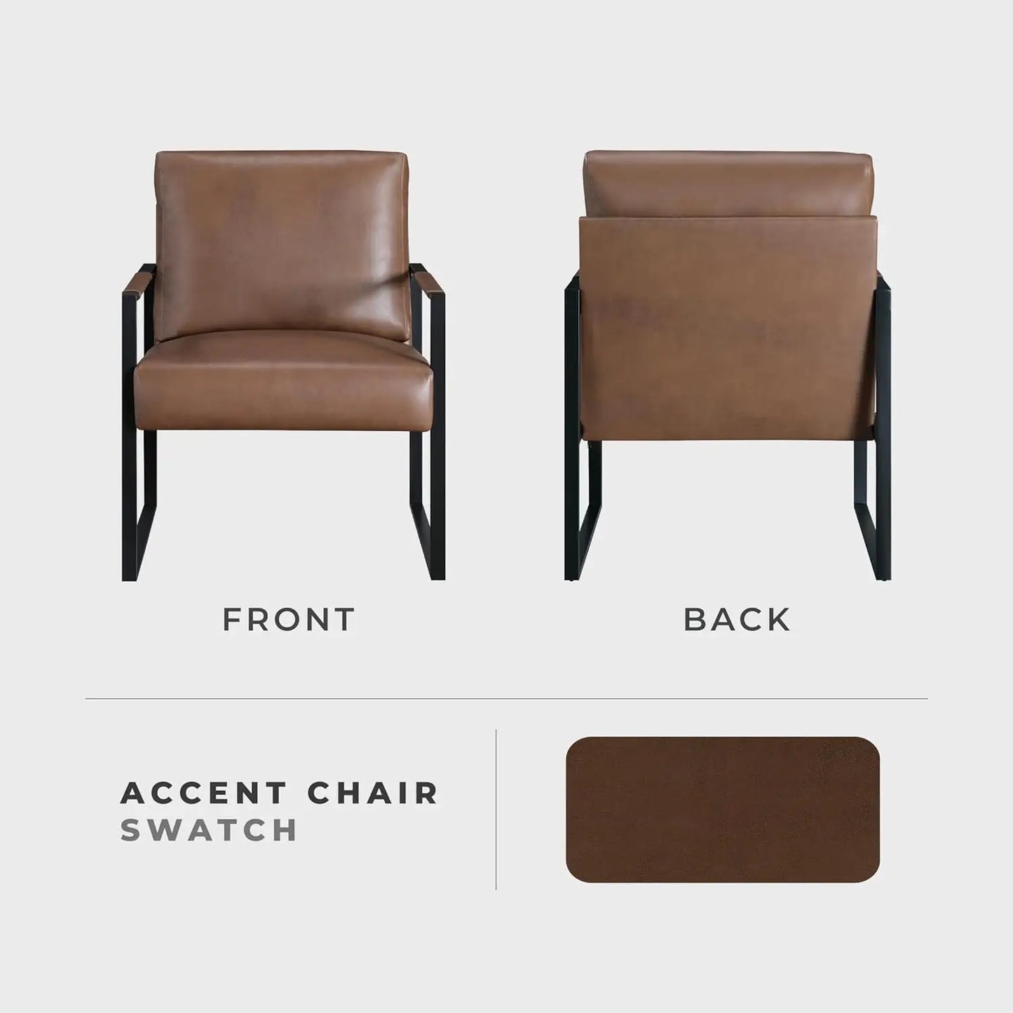 Sweet Blossoms Haven Modern Faux Leather Accent Chair