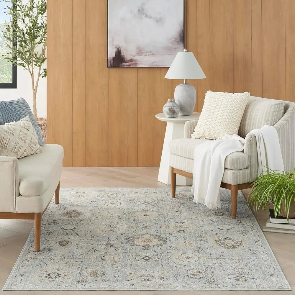 DIXSGH Cotton Machine Made Area Rug Non Shedding Easy Clean