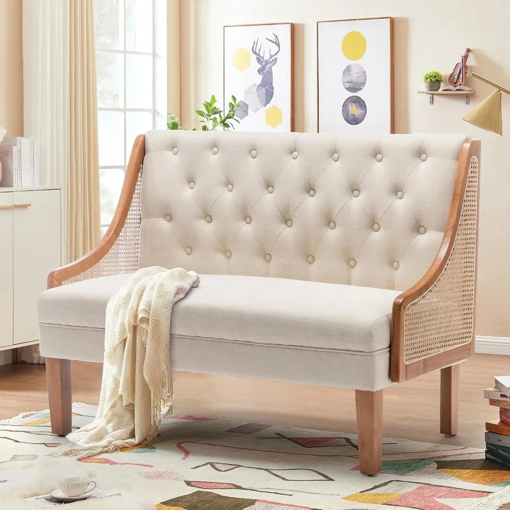 TANGXU Modern Settee With Loveseat Sofa Banquette Dining