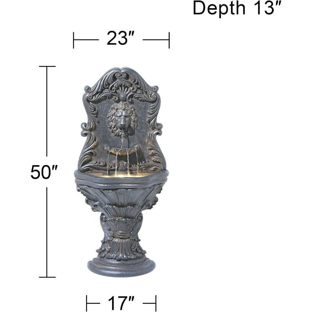 LED Resin Garden Fountain for Homes and Outdoor Spaces