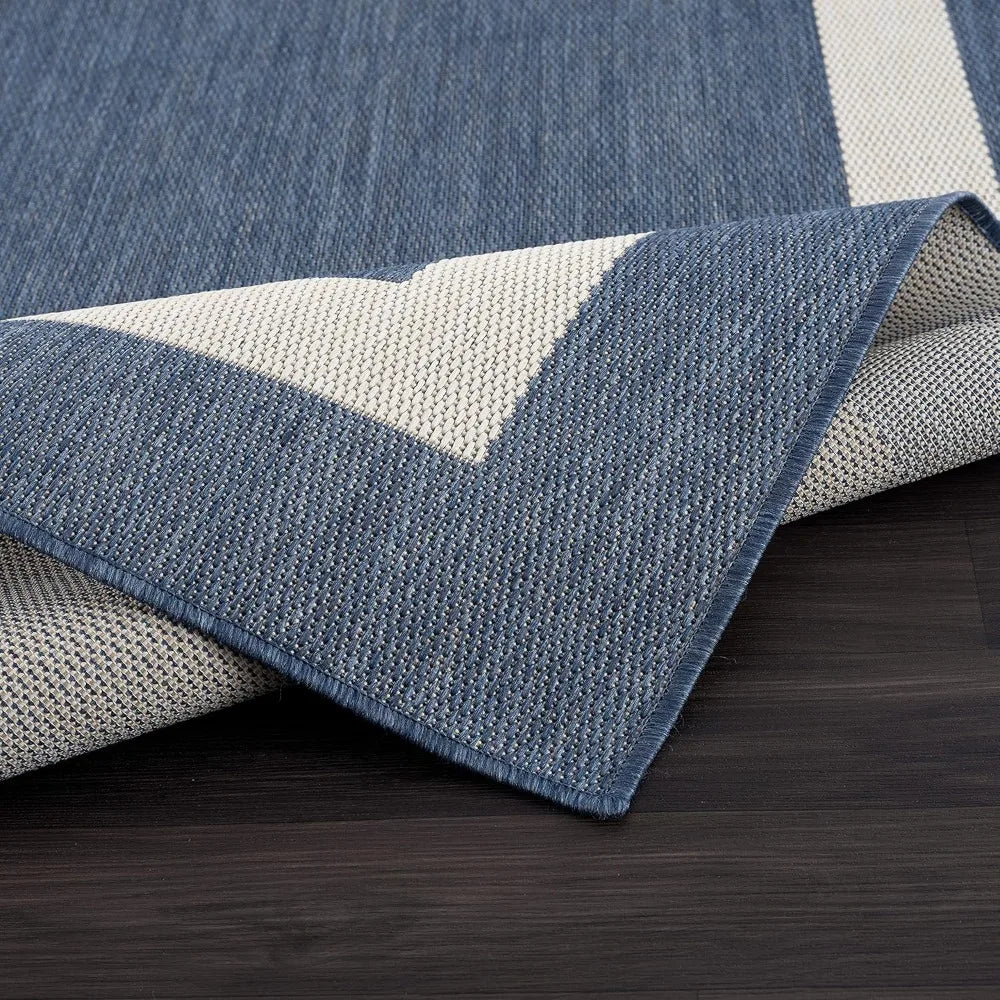 Outdoor Rug 9x12, Large Modern Outside Rugs for Patios Porches Waterproof Durable Washable Non-Shedding, Outdoor Carpet