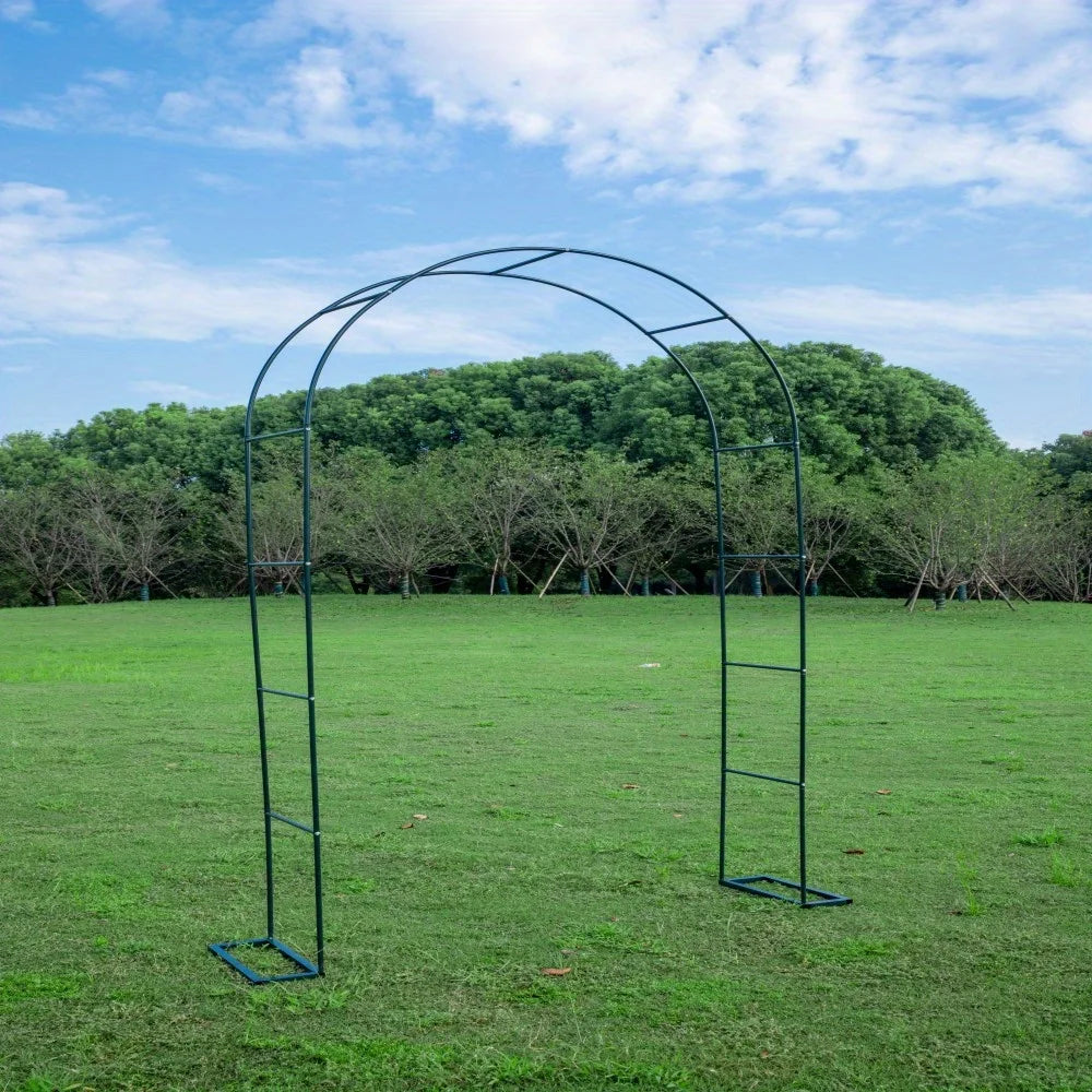Metal Garden Arch Trellis  High Assemble Freely 2 Sizes, Garden Arbor for Wedding Party Climbing Plant Outdoor Indoor