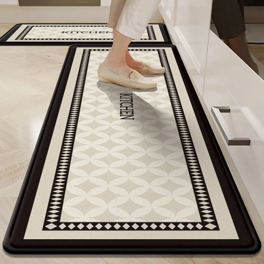 VIKAMA1/2Pcs 2025 New Kitchen Floor Mat Non-Slip Soft Noise Reduction Carpet Bathroom Bathroom Door Mat Home Decoration