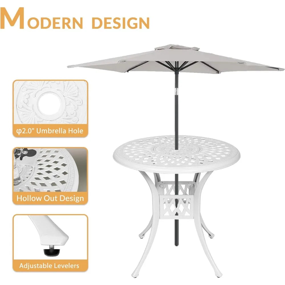 TANGXU All Weather Cast Aluminum Outdoor Patio Dining Set