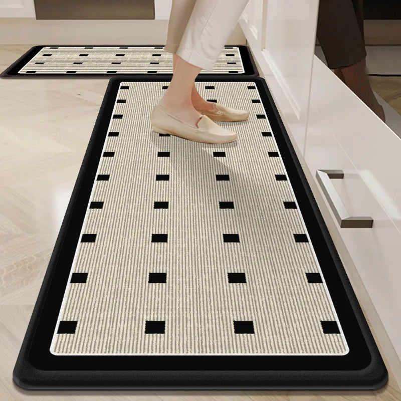 VIKAMA1/2Pcs 2025 New Kitchen Floor Mat Non-Slip Soft Noise Reduction Carpet Bathroom Bathroom Door Mat Home Decoration