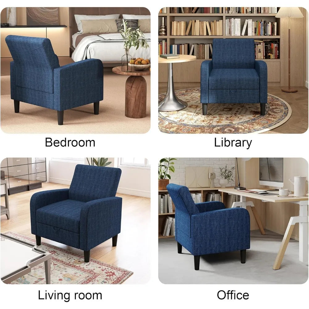 DAFIFY Linen Fabric Accent Chair For Living Room Modern