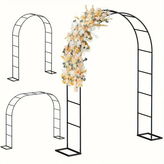 Metal Garden Arch Trellis  High Assemble Freely 2 Sizes, Garden Arbor for Wedding Party Climbing Plant Outdoor Indoor