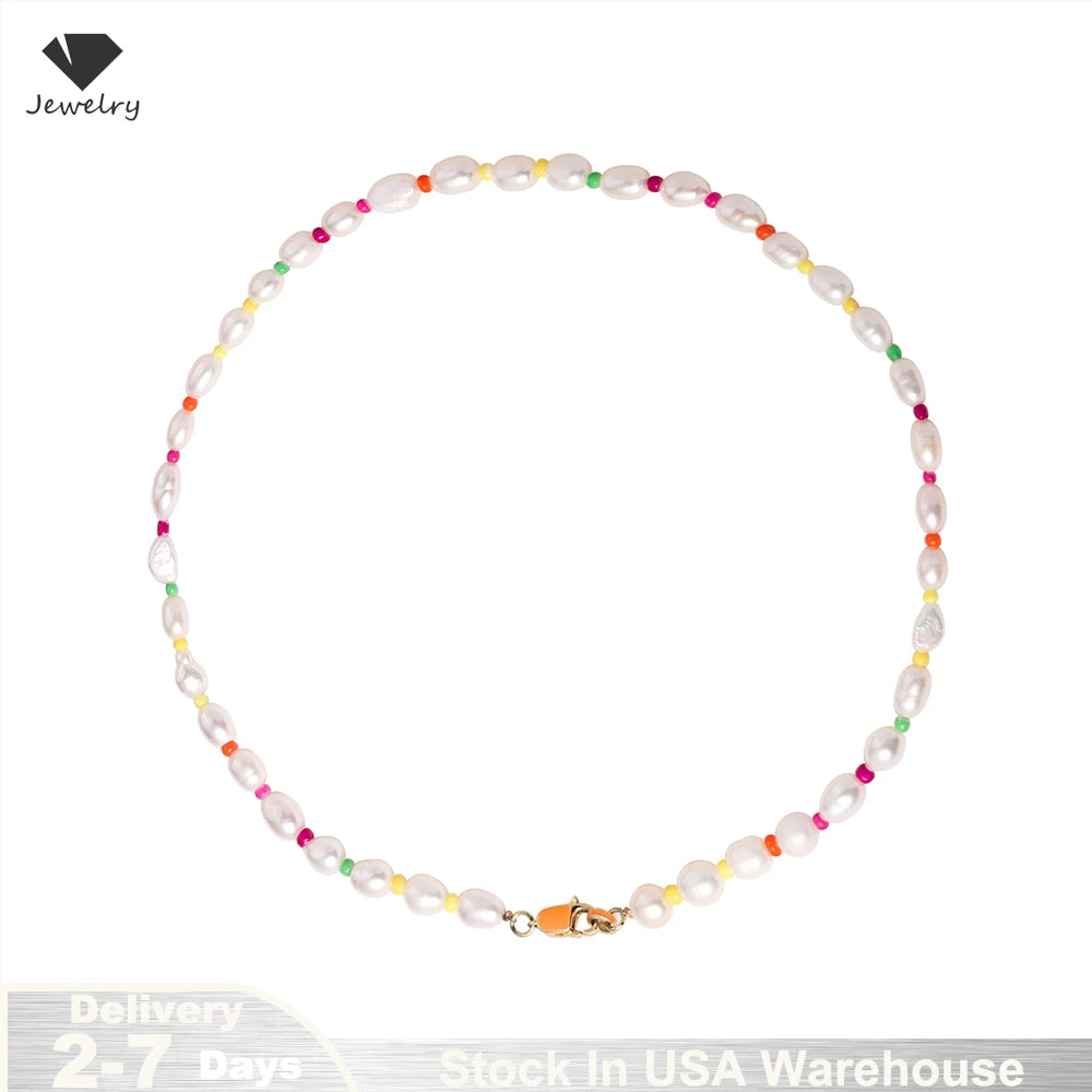 s925 Sterling Silver Pearl Necklace for Women elegant romantic freshwater pearl dopamine necklace for girls, wives, moms jewelry