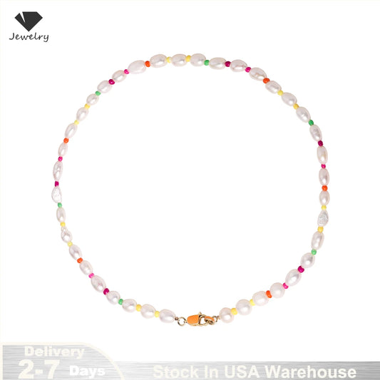 s925 Sterling Silver Pearl Necklace for Women elegant romantic freshwater pearl dopamine necklace for girls, wives, moms jewelry