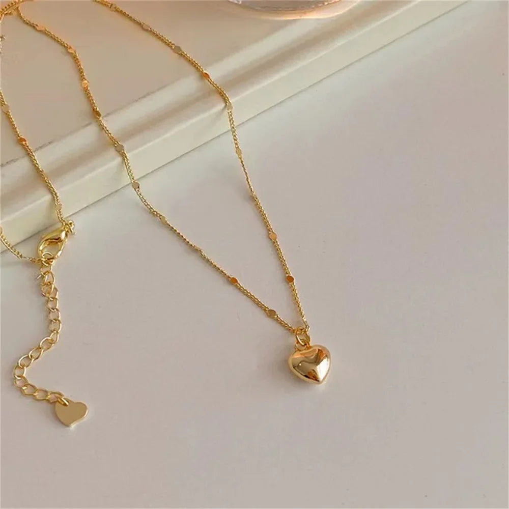 Zhejiang Simple Love Pendant Clavicle Chain Necklace