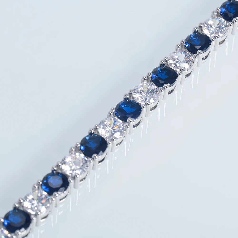 Sweet Blossoms Haven 925 Sterling Silver Tennis Bracelet