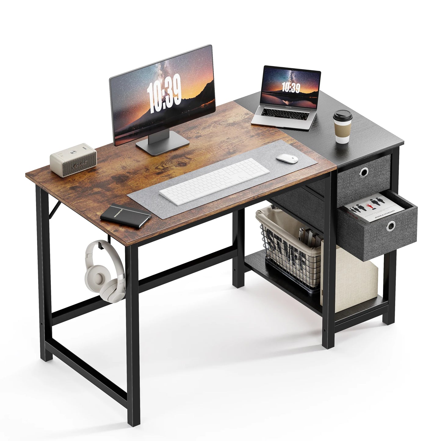 Sweet Blossoms Haven JHK Computer Desk With Drawers