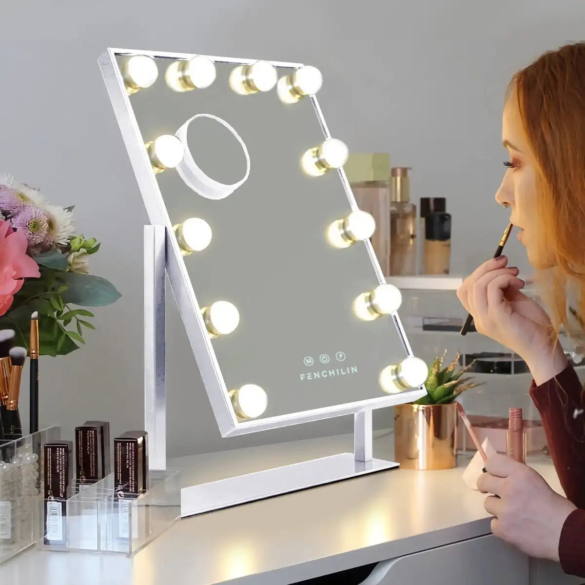 Hollywood Vanity Mirror With Lights Dimmable LED Bulbs