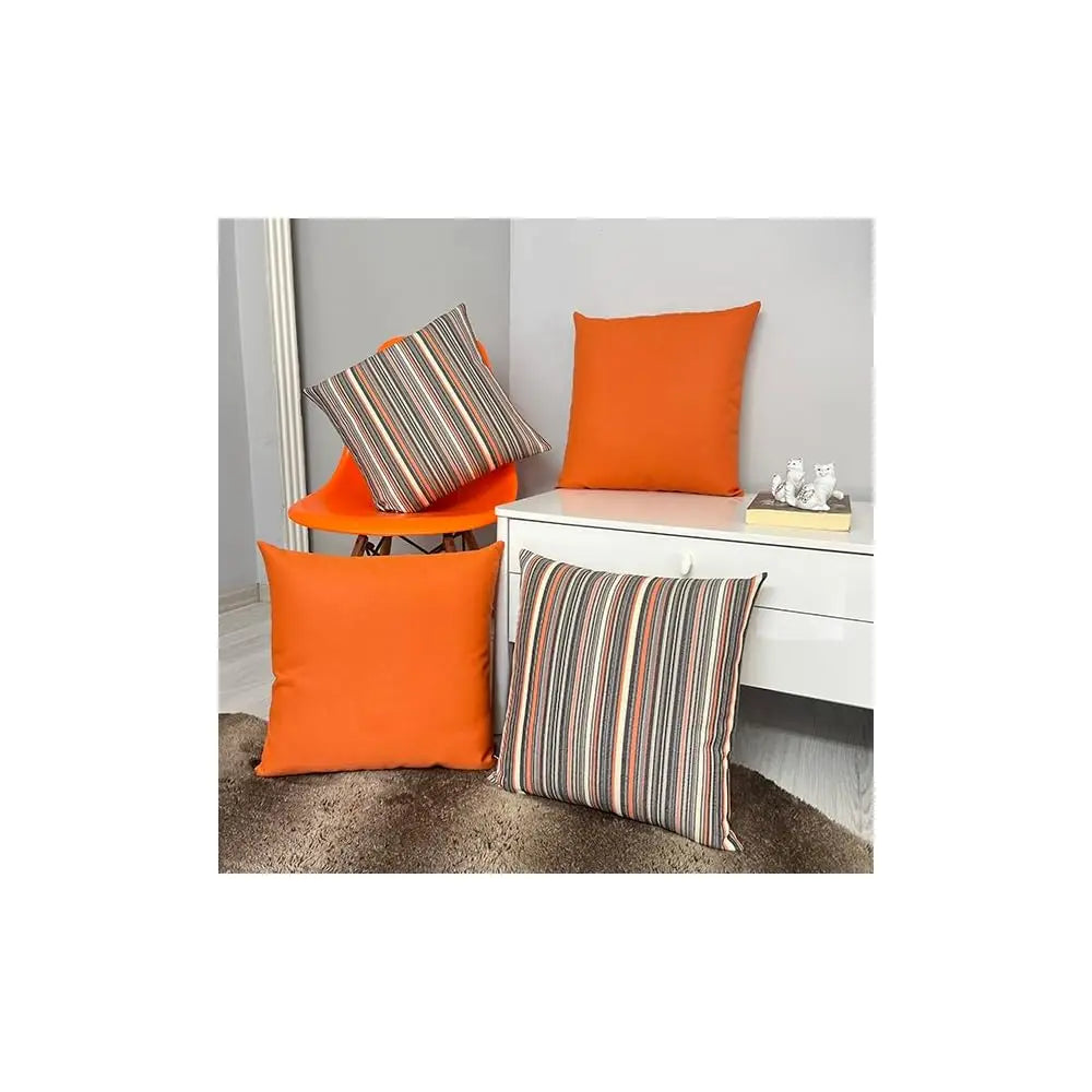 Outdoor Waterproof Throw Pillow Covers Only 18''X18'',Pa Of 2,Decorative Luxury Modern Cushion Patio Cases For Garden Farmhouse
