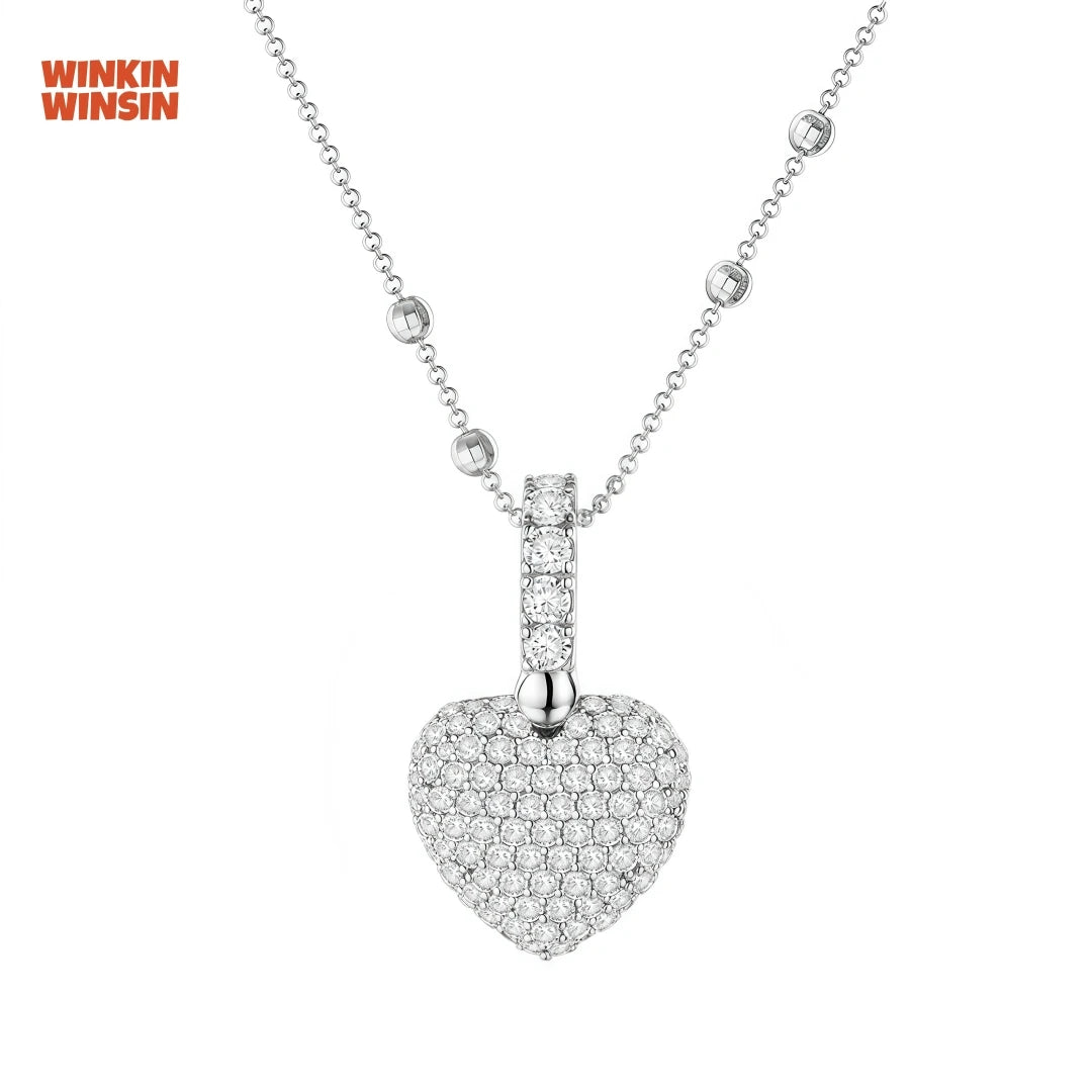 Winkin Winsin 18k Gold Plating Heart Pendant Necklace