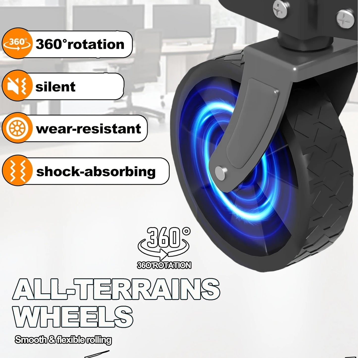 Foldable Folding Trolley, Travel Folding Trolley, 360° All Terrain Wheels, Portable Large Capacity Multi-Functional