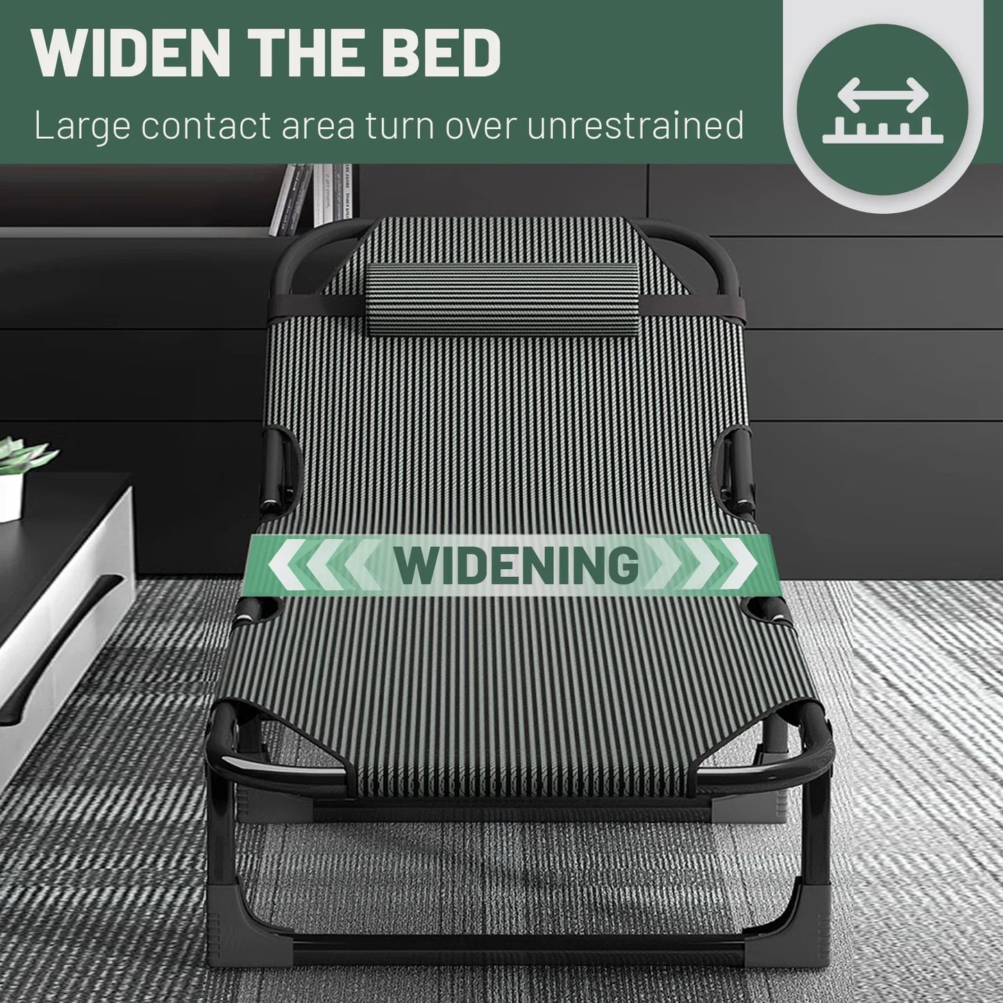Snozeflex Portable Folding Camping Bed For Adults Outdoor