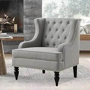 DAFIFY Amelia Modern Wingback Armchair Reading Sofa