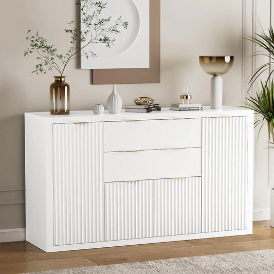 Chengwei Sideboard Buffet Cabinet With Adjustable Shelves