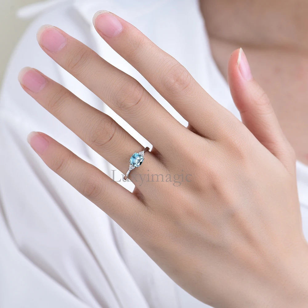 Sweet Blossoms Haven Luxyimagic Gemstone Ring For Women