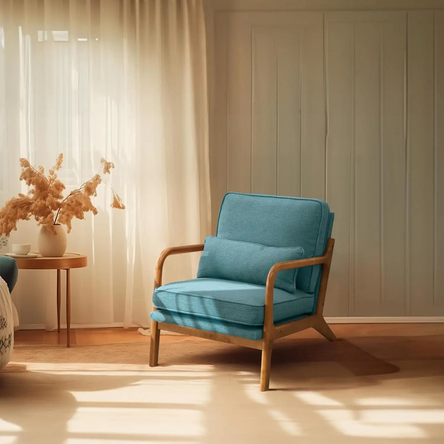 Guangbai Upholstered Mid Century Modern Lounge Chairs Set