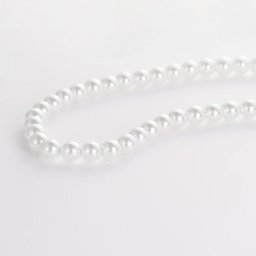 18K Gold Plated Women's Pearl Necklace With Zircon Pendant Classic Party Jewelry for Ladies Chain Gift Stock in  USA Warehouse