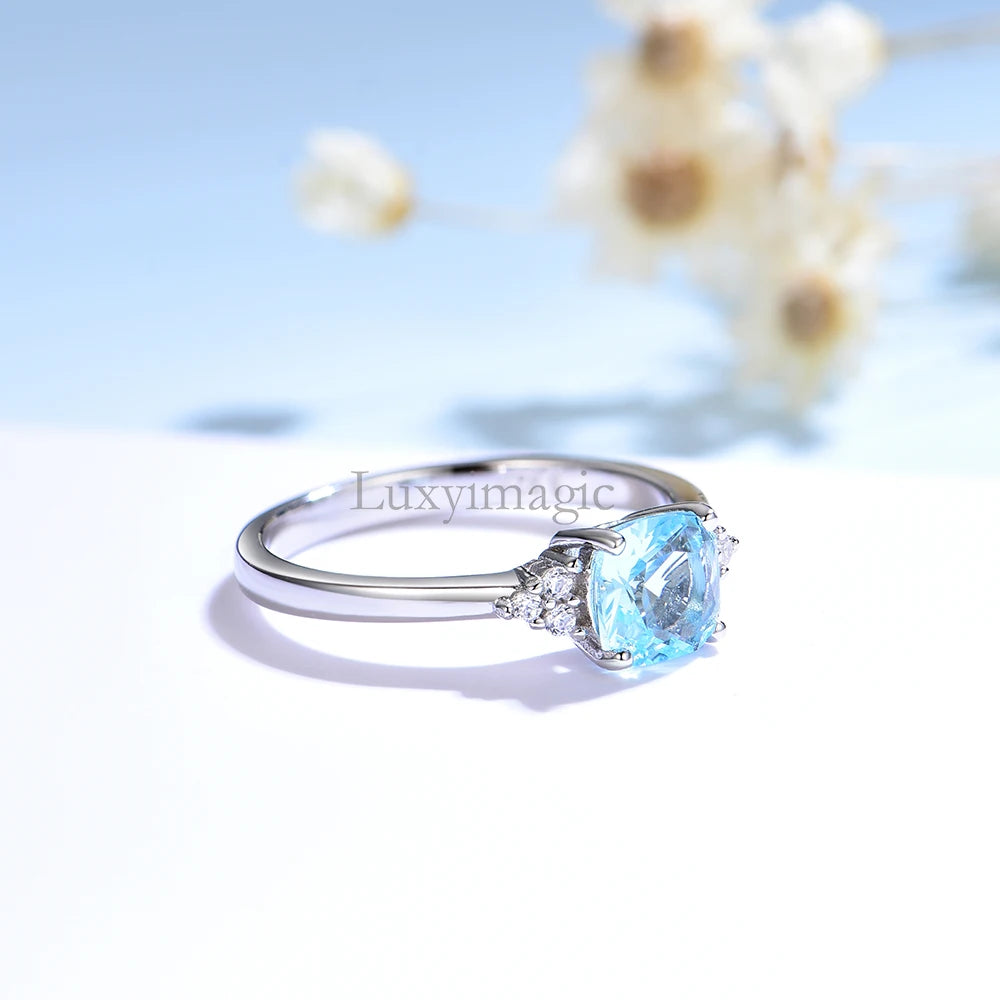 Sweet Blossoms Haven Luxyimagic Gemstone Ring For Women