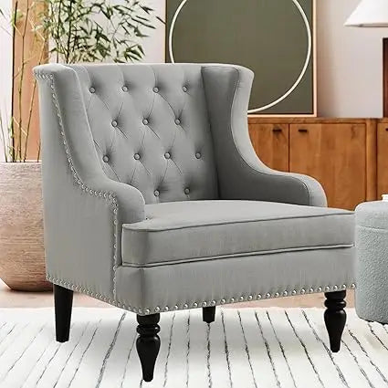 DAFIFY Amelia Modern Wingback Armchair Reading Sofa