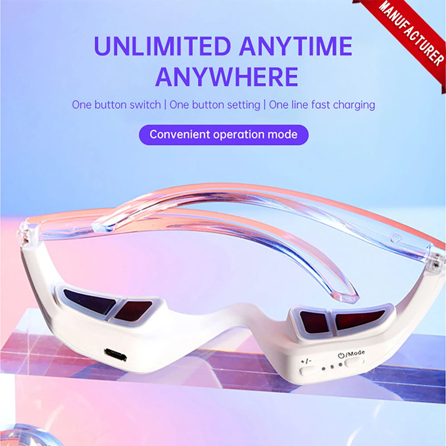Sweet Blossoms Haven Eye Red Light Therapy EMS Massager