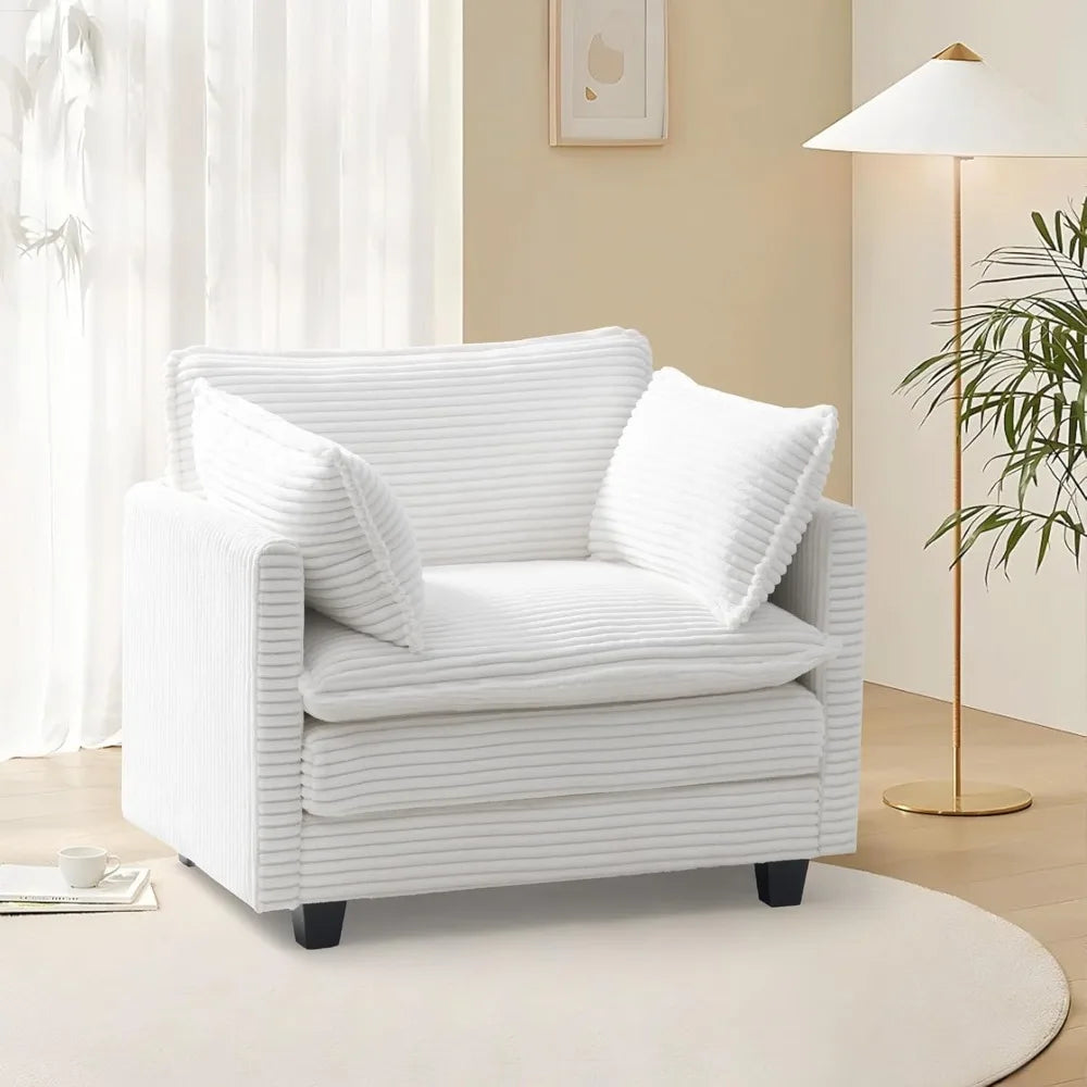 DAFIFY Modular Sectional Sofa Corduroy Upholstered Couch