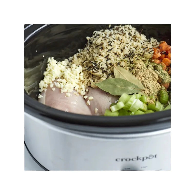 Crockpot™ 7-Quart Slow Cooker, Manual, Stainless Steel