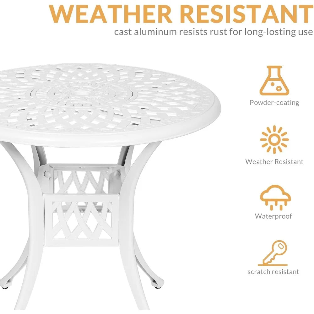 TANGXU All Weather Cast Aluminum Outdoor Patio Dining Set