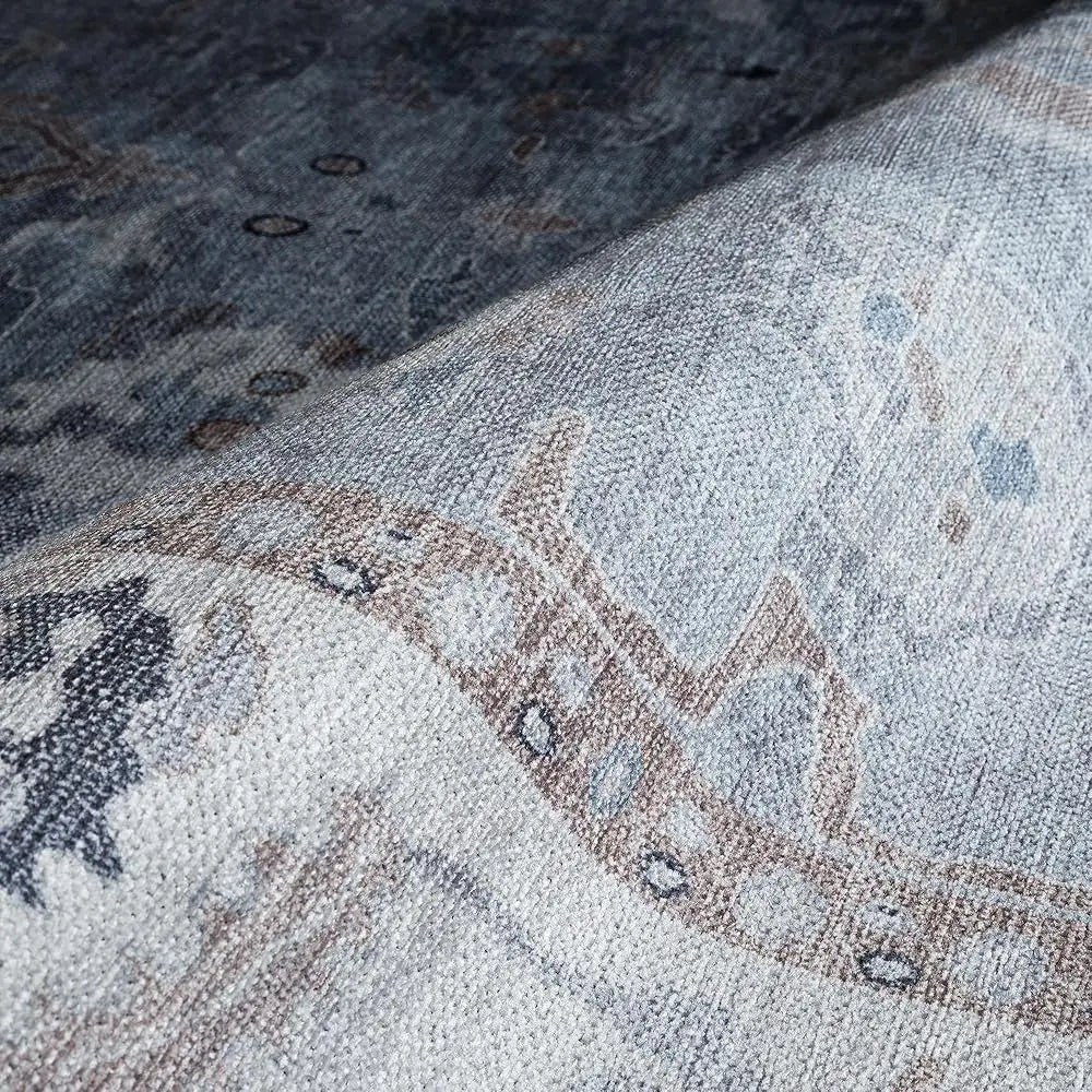 DIXSG Modern Oushak Runner Rug Vintage Turkish Oriental